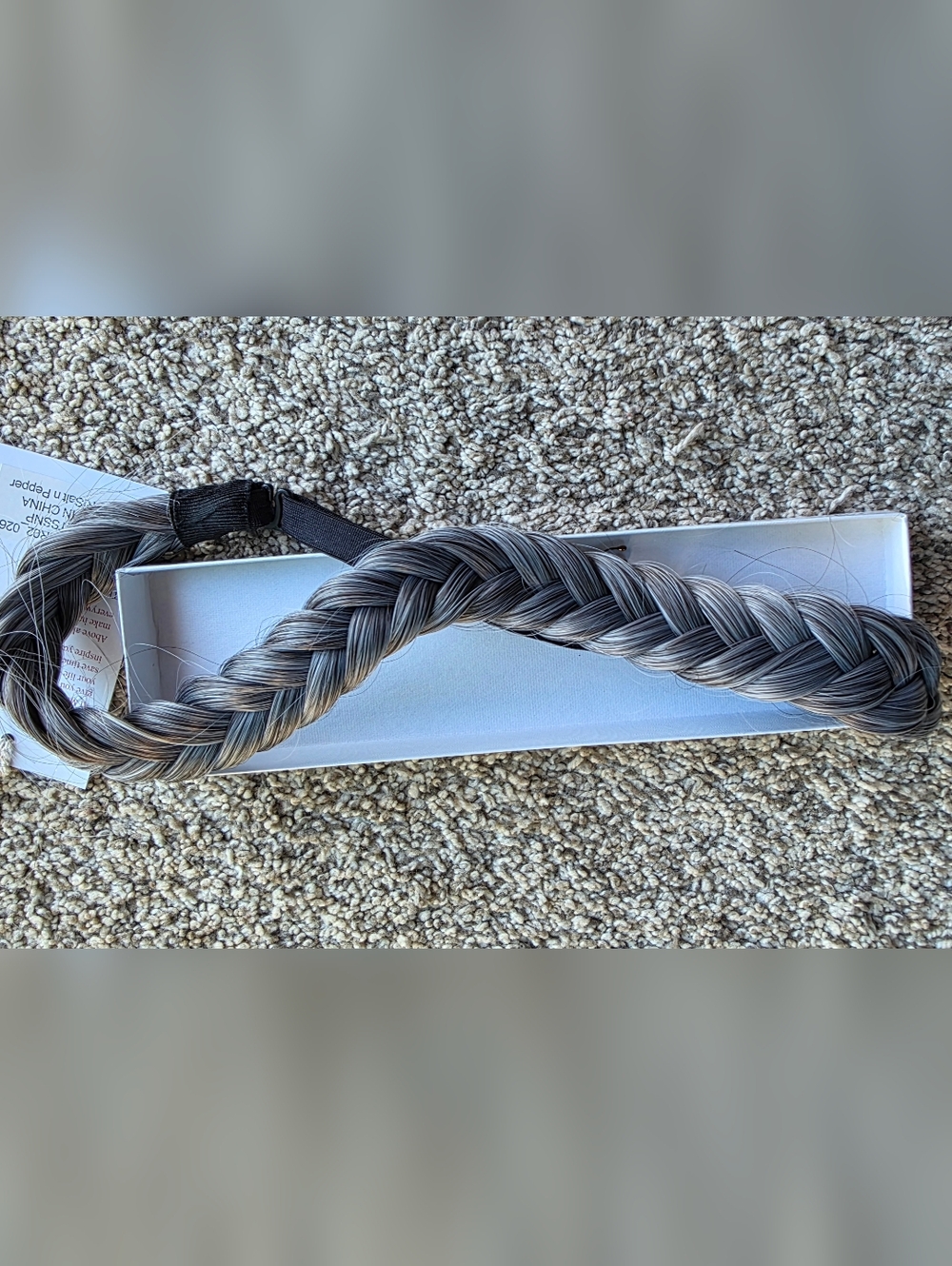 Braided Hair Extension Headband in Salt N Peppa - Women Accessories